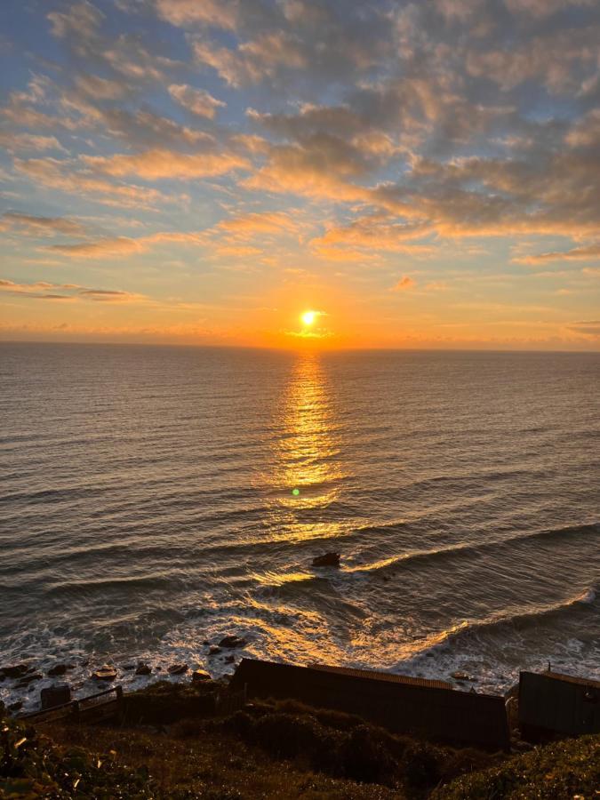Sunset Sea View Chalet With Hot Tub Torpoint Eksteriør bilde