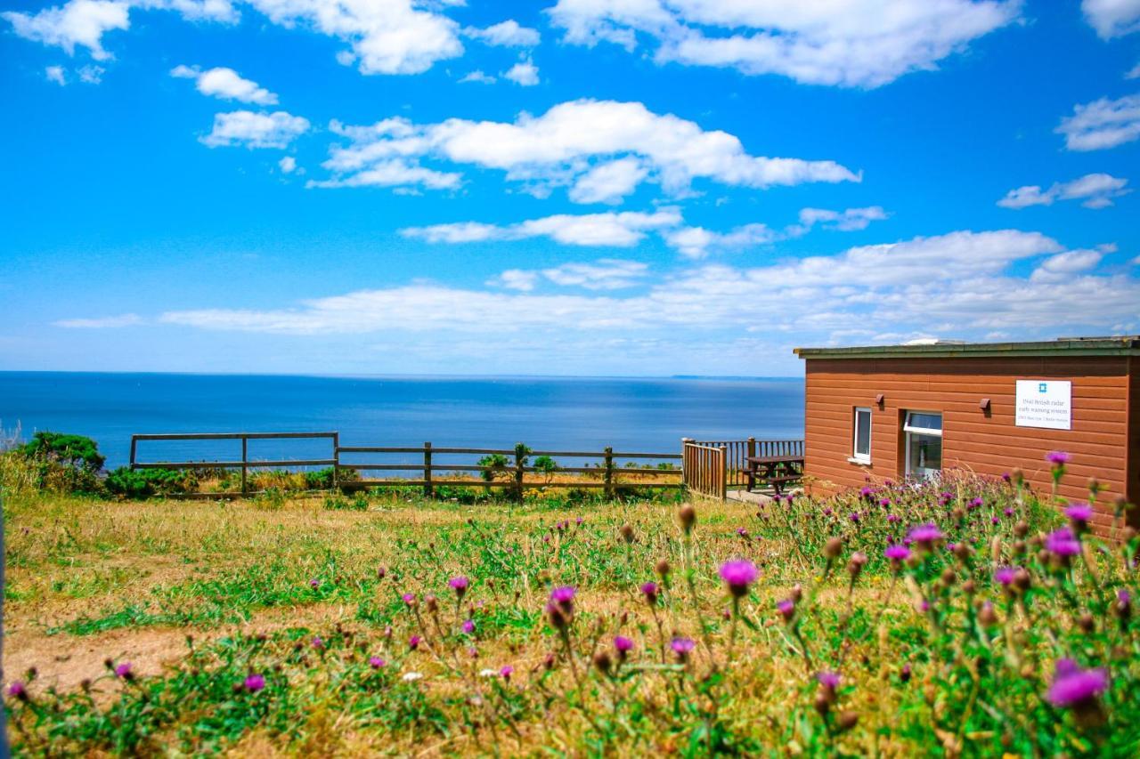 Sunset Sea View Chalet With Hot Tub Torpoint Eksteriør bilde